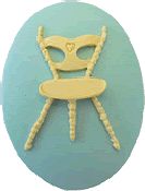 Kelmscott Designs Needle Minder - Three Legged Chair MAIN