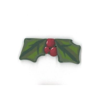 Jabco Button - NH1066 Holly Sprig MAIN