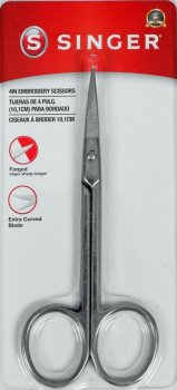 Singer 4" Curved Embroidery Scissors MAIN