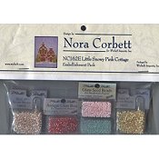 Nora Corbett - Little Snowy Pink Cottage Embellishment Pack THUMBNAIL