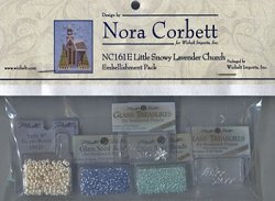 Nora Corbett - Little Snowy Lavender Church Embellishment Pack MAIN