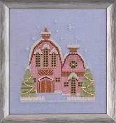 Nora Corbett - Little Snowy Pink Cottage THUMBNAIL