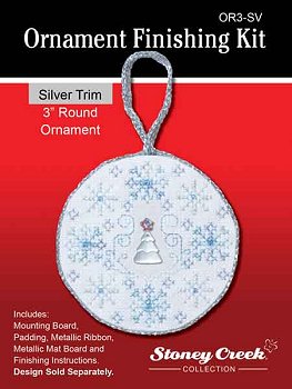 Ornament Finishing Kit - 3" Round Silver MAIN