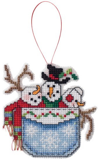 Ornament Chart - Snowmen In A Pocket MAIN