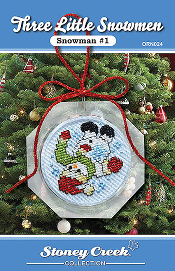 Ornament Chart - Snowman #1  (Three Little Snowmen) MAIN