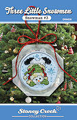 Ornament Chart - Snowman #3  (Three Little Snowmen) THUMBNAIL