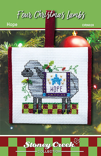 Ornament Chart - Hope (Four Christmas Lambs) MAIN