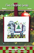 Ornament Chart - Peace (Four Christmas Lambs) THUMBNAIL