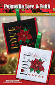 Ornament Chart - Poinsettia Love & Faith (ORN055) THUMBNAIL