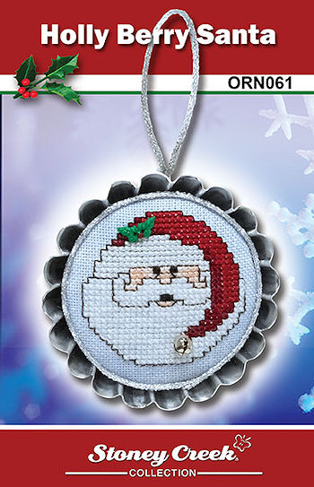 Ornament Chart - Holly Berry Santa (ORN061) MAIN