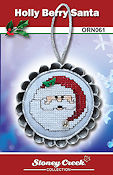 Ornament Chart - Holly Berry Santa (ORN061) THUMBNAIL