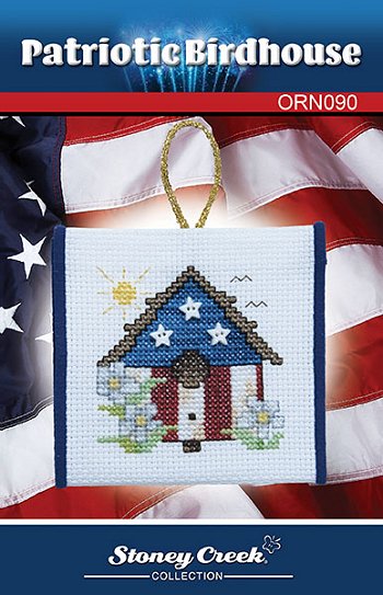 Ornament Chart - Patriotic Birdhouse MAIN
