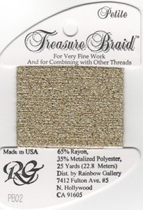 Rainbow Gallery Petite Treasure Braid PB02 Arctic Gold MAIN