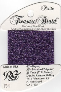 Rainbow Gallery Petite Treasure Braid PB11 Purple MAIN