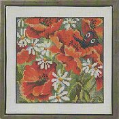 Permin - Red Poppies THUMBNAIL