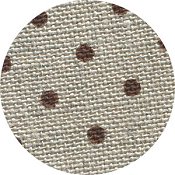 Belfast Linen 32ct Petit Point - Raw Natural w/ Brown Dots MAIN