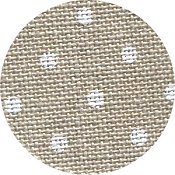Belfast Linen 32ct Petit Point - Raw Natural w/ White Dots (13" x 18") MAIN