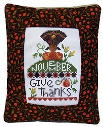 Pine Mountain Designs - Rectangle Pillow - November Give Thanks MAIN