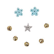 Button Pack - Christmas Critters Peace MAIN