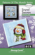 December 2020 Pattern of the Month "Winter Snowman" THUMBNAIL