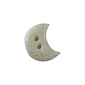 Button - Night Glow Glitter Moon, Medium MAIN