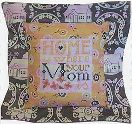 Pine Mountain Designs - Flange Pillow Sham - May Home Is Where Your Mom Is MAIN