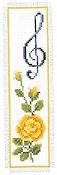 Vervaco Cross Stitch Kit - Rose with Treble Clef THUMBNAIL