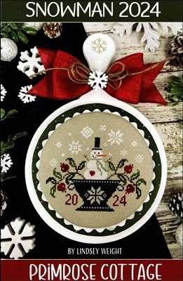 Primrose Cottage Stitches - Snowman 2024 MAIN
