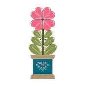 The Quilty Flower Enamel Needle Minder by Lori Holt THUMBNAIL