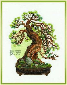 Riolis Cross Stitch Kit - Bonsai Pine MAIN