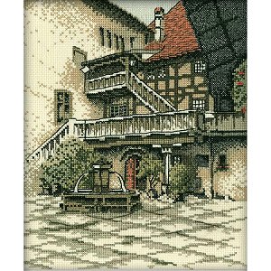 RTO Cross Stitch Kit - Castle Courtyard MAIN