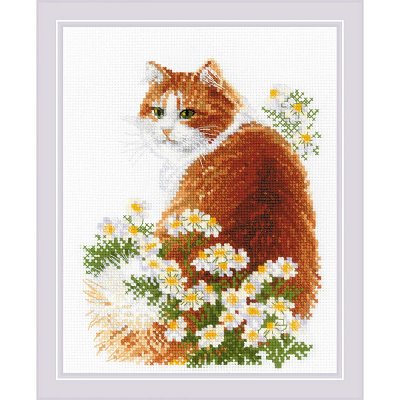 Riolis Cross Stitch Kit - Ginger Meow MAIN