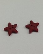 Button Star - Small Dark Red Set/2 THUMBNAIL