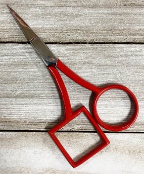 Circle / Square Scissors - Red MAIN