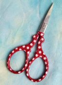 Embroidery Scissors - Red Polka Dot 3.6" THUMBNAIL