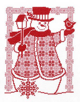 Imaginating - Redwork Snowman 2799 MAIN