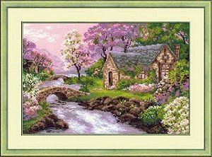 Riolis Cross Stitch Kit - Spring View MAIN