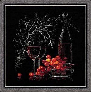 Riolis Cross Stitch Kit - Still Life with Red Wine MAIN