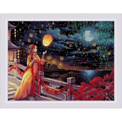 Riolis Cross Stitch Kit - Lantern Festival MAIN