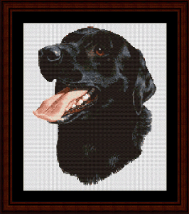 Cross Stitch Collectibles - Black Labrador MAIN