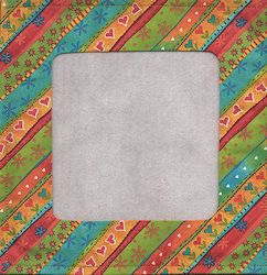 Stitch A Gift Banner - Diagonal Bright Stripes MAIN