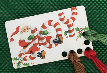 Vintage Postcard Series #4 - Santa Joy Threadkeep MAIN