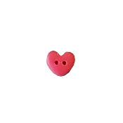 Button - Fuchsia Heart, Small MAIN