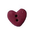 Button - Dark Red Heart, Small (Set of 2) MAIN