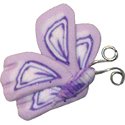 Button - Purple & Pink Butterfly Profile MAIN