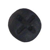 Button - Simple Black with "X" THUMBNAIL