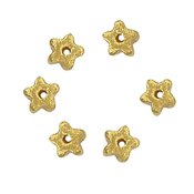 Button - Metallic Gold Star, Extra Small - Set of 6 MAIN