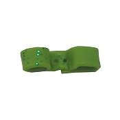 Button - Green Glitter Half Bow THUMBNAIL
