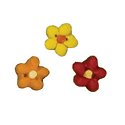 Button - Red Orange Yellow Flowers, Set of 3 MAIN