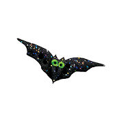 Button - Green Eyed Boris Bat, Small THUMBNAIL